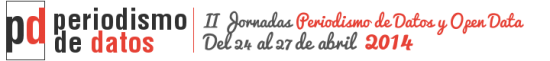 Logotipo de las II Jornadas de Periodismo y Open Data.