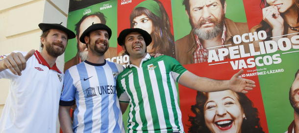 Los actores andaluces de 'Ocho apellidos vascos' de promoción.